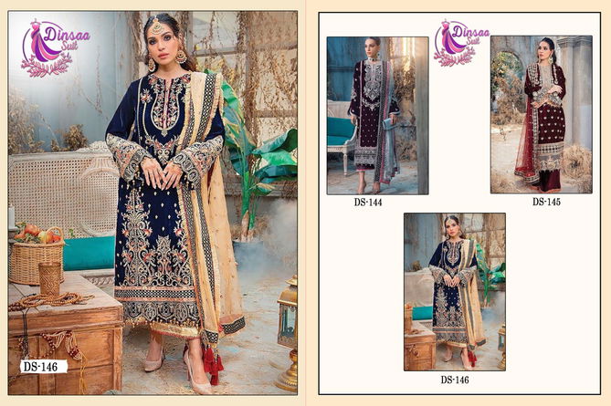 Dinsaa Anaya 1 Festive Wear Wholesale Salwar Kameez Collection 